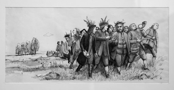 Linnaeus on excursion with students